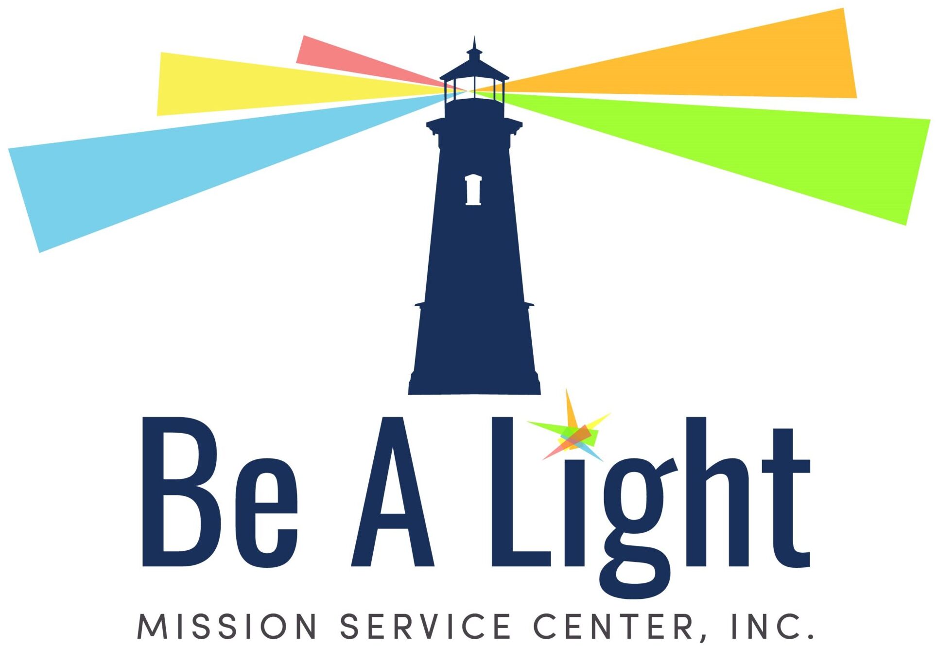 our logo with name and lighthouse